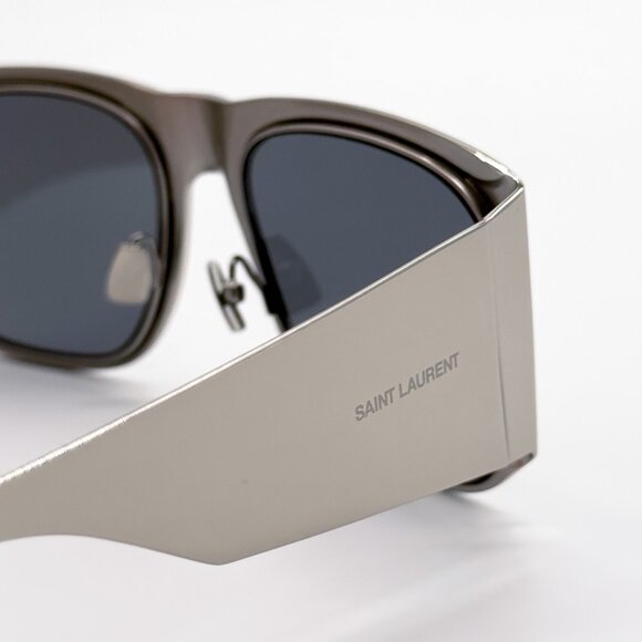 NEW SAINT LAURENT SL636 002 SUNGLASSES UNISEX SILVER SUNGLASSES SAINT LAURENT - Picture 6 of 11